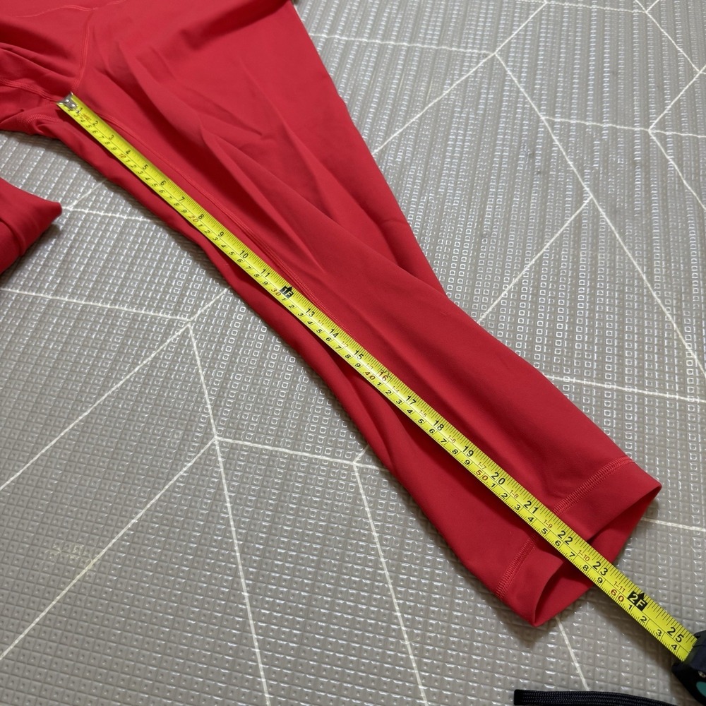 Lululemon Wunder Train High-Rise Crop 23" Coral Red 14 LW6CAMS - Picture 9 of 9